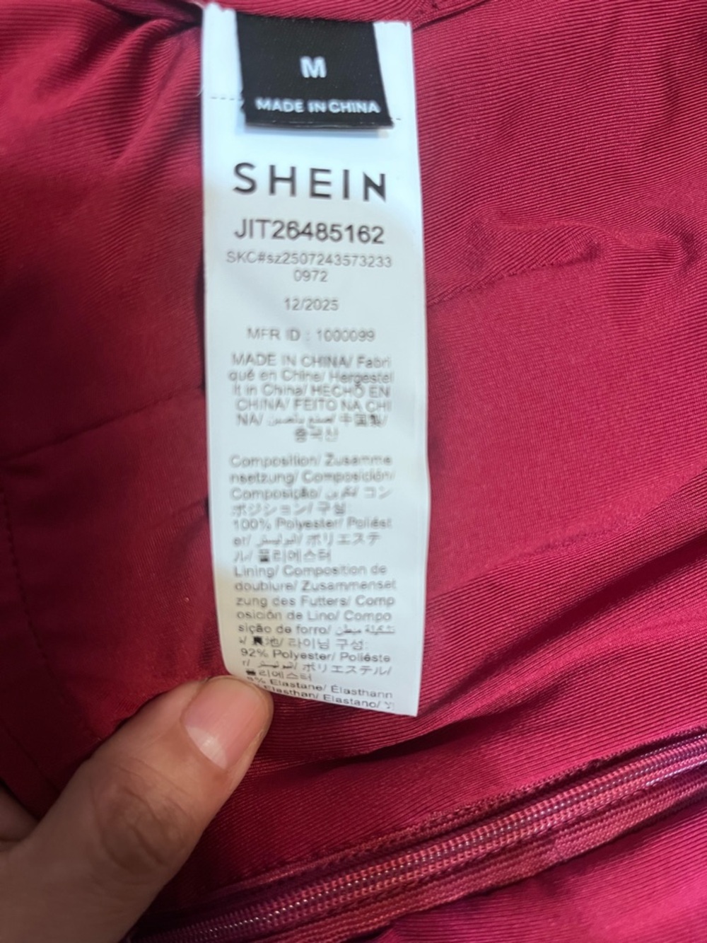SHEIN Sparkling Sequin Mini Skirt — Deep Pink - Picture 8 of 9